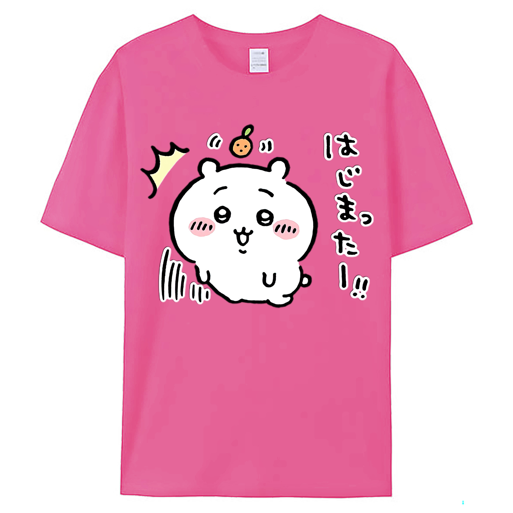 （画像用） ちいかわ ちいかわ Chii-kawa chiikawa レディースカジュアルプリントTシャツ（綿100％）